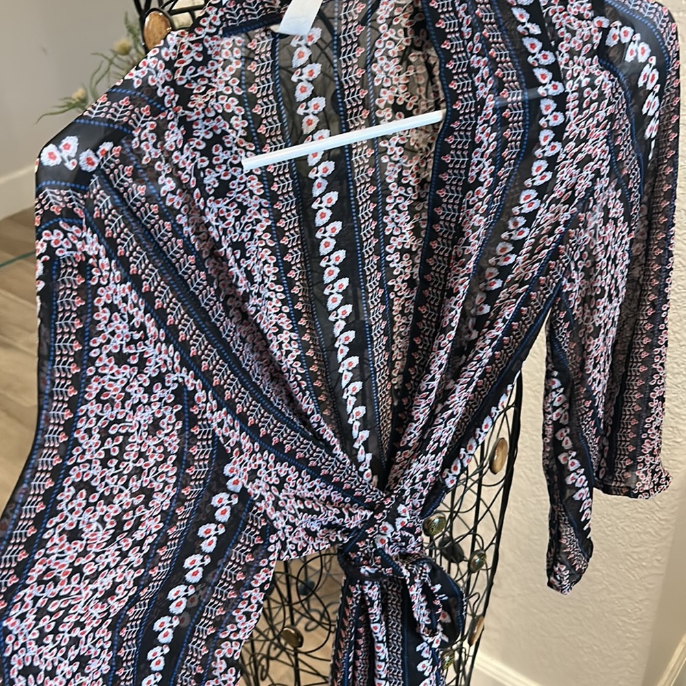 Boho wrap maxi cover up or dress
